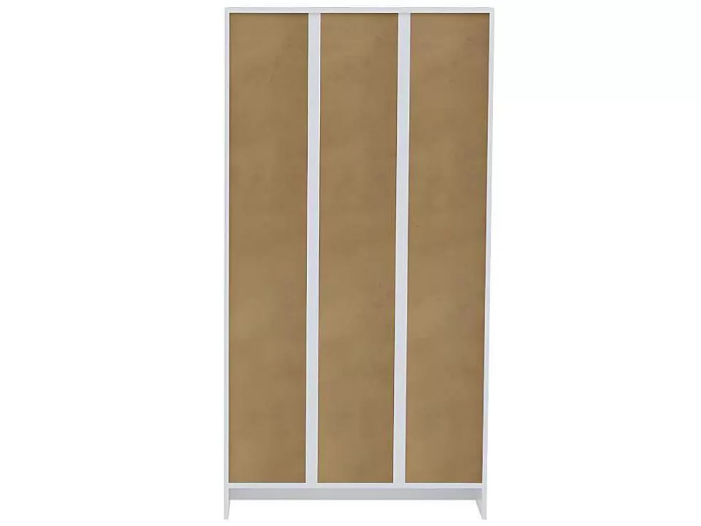 Vente-unique Móvel Com Varios Espacos De Arrumação E Com Espelho Cor Branco - Muliran* Coluna De Casa De Banho