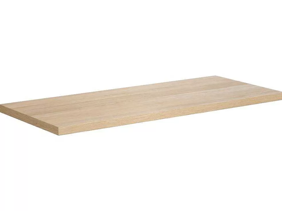 Vente-unique Móvel De Casa De Banho Com Lavatório Duplo De Pousar, Folha De Carvalho, 120 Cm - Cosmoti* Móvel Lavatório Duplo