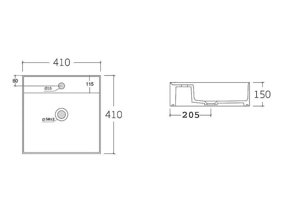 Vente-unique Móvel De Casa De Banho Em Teca Clara E Metal Com Lavatório Duplo 120 Cm - Tukad* Móvel Lavatório Duplo