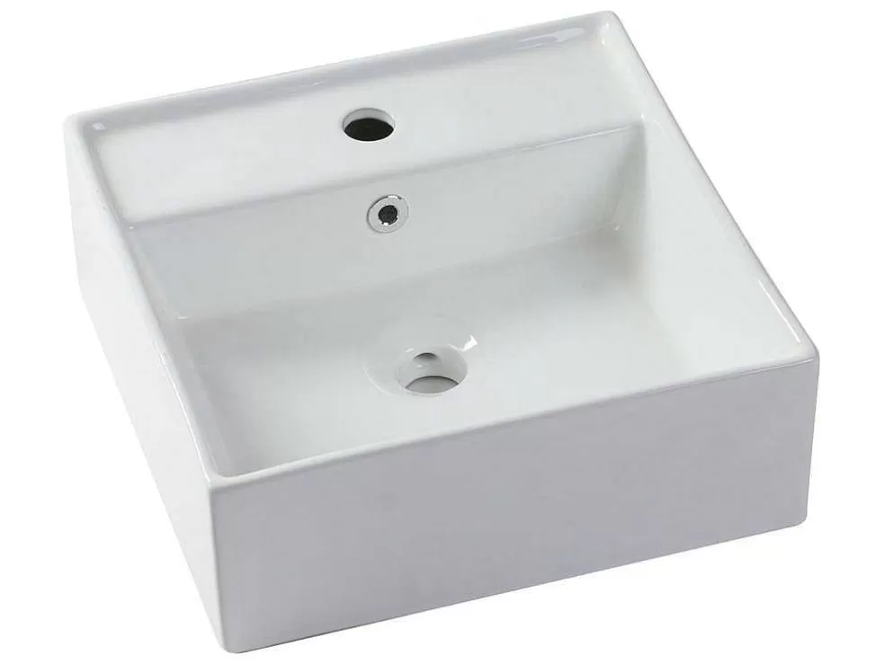 Vente-unique Móvel De Casa De Banho Suspenso Cinza Antracite Com Lavatório Individual 94 Cm - Teana Ii* Móvel Lavatório Individual