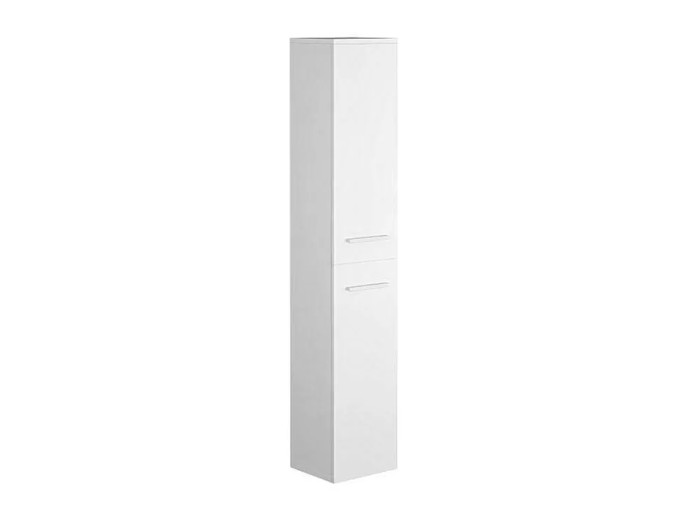 Vente-unique Móvel De Casa De Banho Suspenso Lavatório Individual Com Coluna De Arrumação Branco 80 Cm - Kayla* Móvel Lavatório Individual