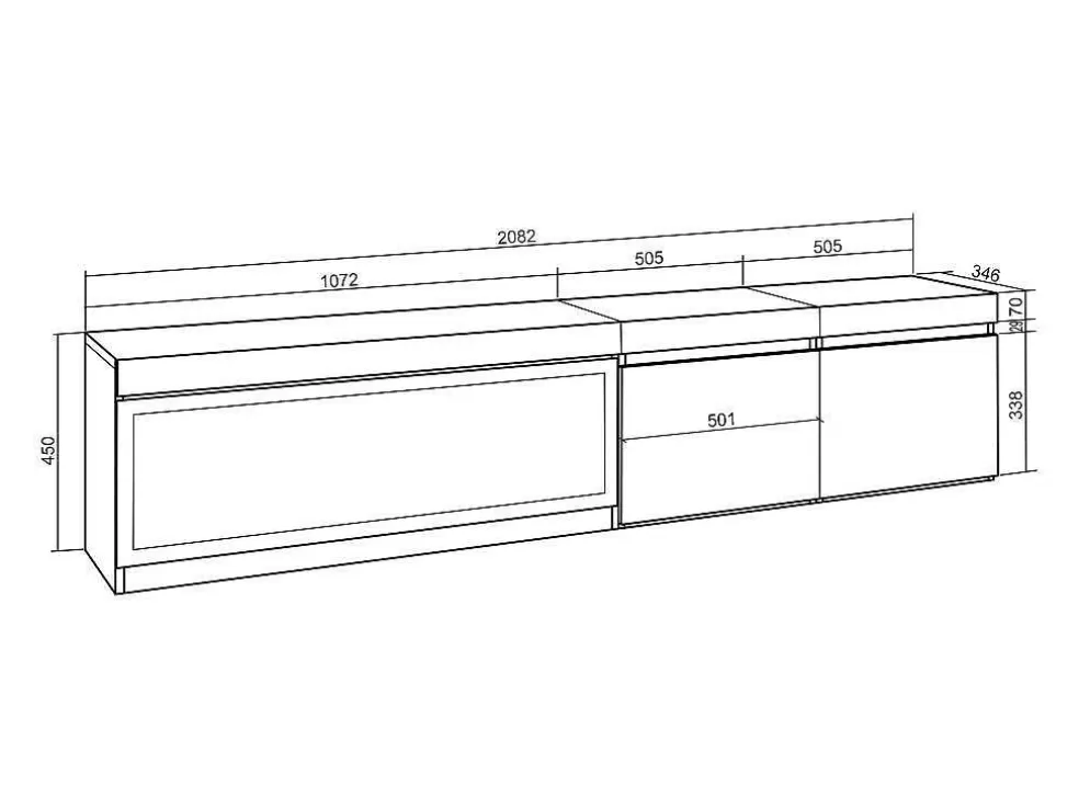 Skraut Home Móvel De Tv, 210, Para Televisores Ate 80", Lareira Electrica Xxl, Preto* Móvel De Tv