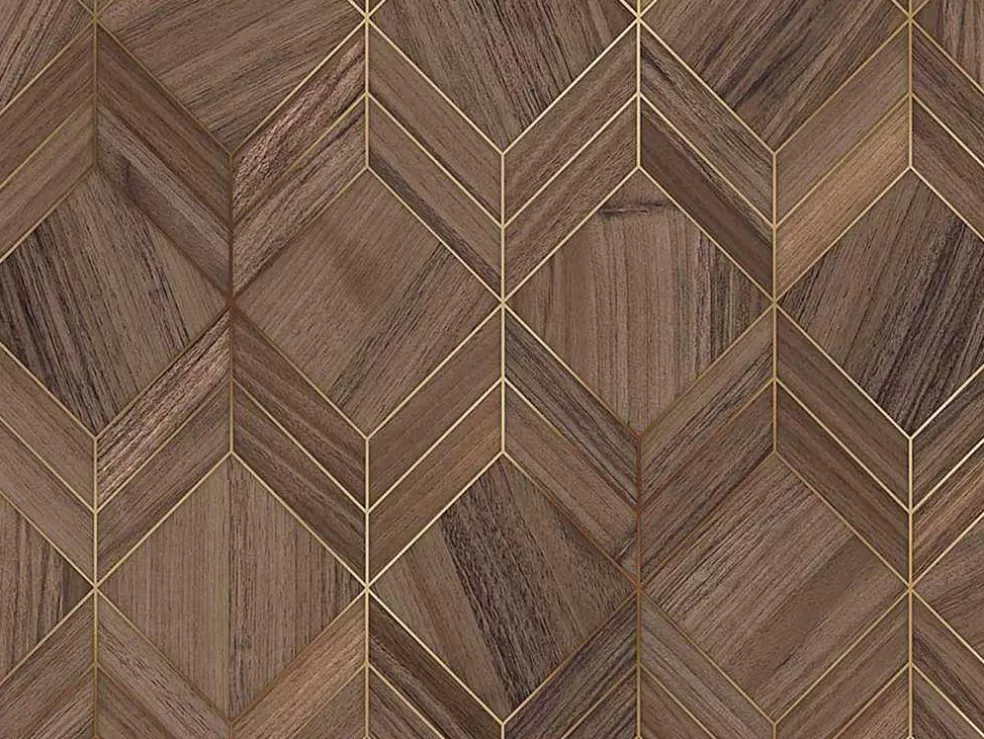 Vente-unique Móvel De Tv Com 2 Portas E 2 Nichos Preto E Natural Escuro - Mialine* Móvel De Tv