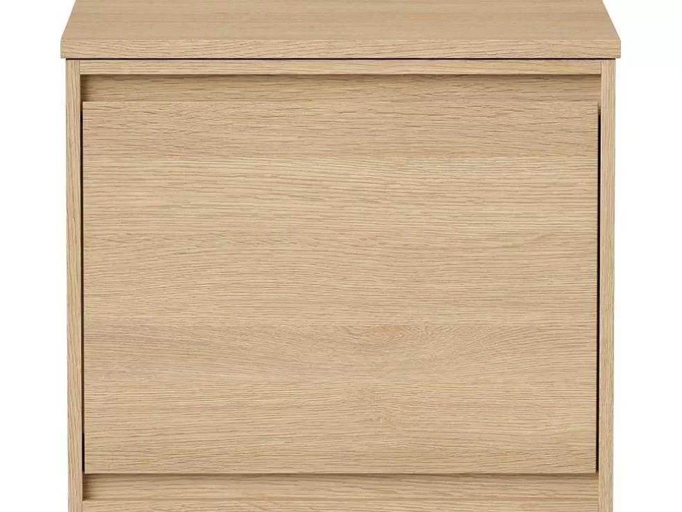 Vente-unique Móvel Para Colocar Sob O Lavatório Com Gaveta A Inglesa E Tampo, 80 Cm, Folha De Carvalho - Mesliva* Móvel Para Lavatório