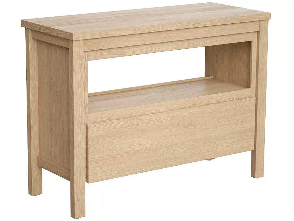 Vente-unique Móvel Para Colocar Sob O Lavatório Com Nicho De Arrumação E Tampo, 120 Cm, Folha De Carvalho - Cosmoti* Promoções Casa De Banho & Bem-Estar