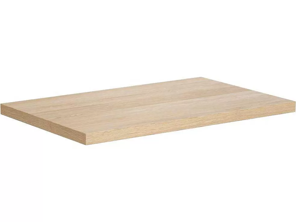 Vente-unique Móvel Para Colocar Sob O Lavatório Com Nicho De Arrumação E Tampo, 80 Cm, Folha De Carvalho - Cosmoti* Móvel Para Lavatório