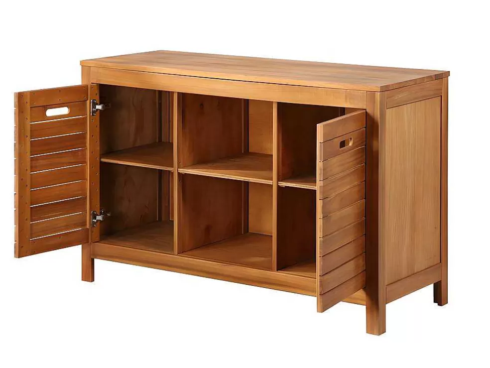 Vente-unique Móvel Para Colocar Sob O Lavatório Em Madeira De Acacia De 130 Cm - Pulukan* Móvel Para Lavatório