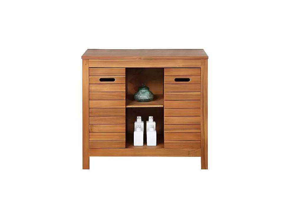 Vente-unique Móvel Para Colocar Sob O Lavatório Em Madeira De Acacia De 90 Cm - Pulukan* Móvel Para Lavatório