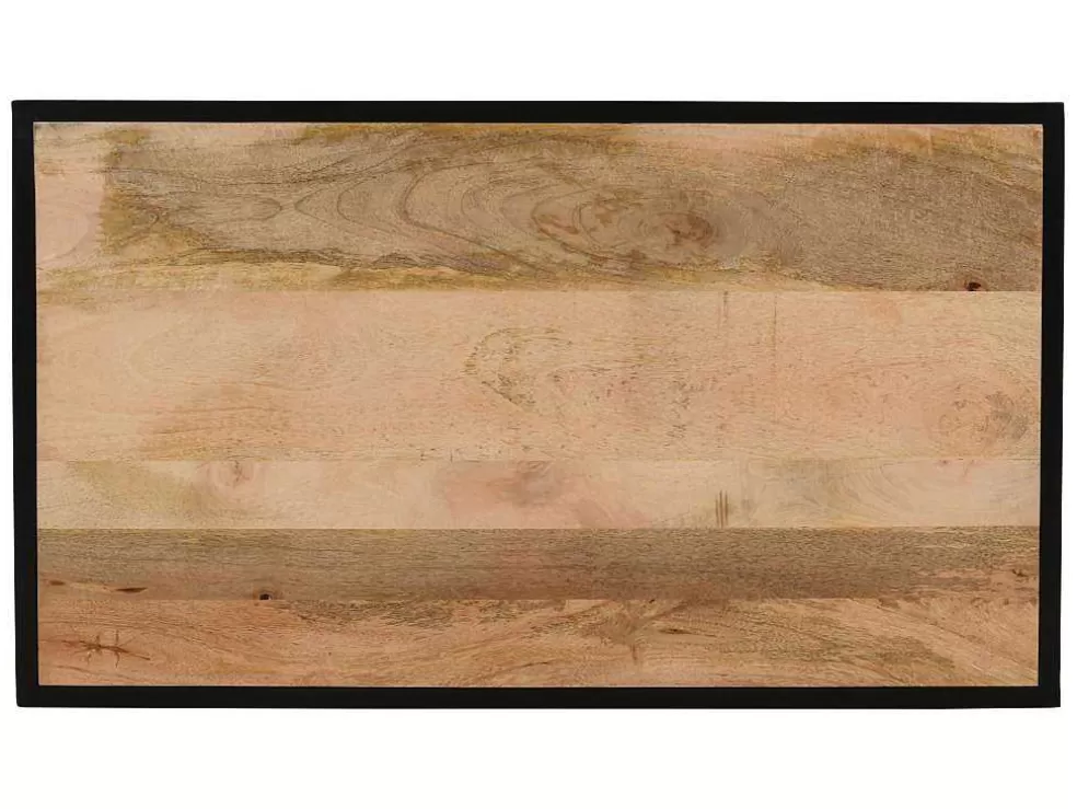 Vente-unique Móvel Para Colocar Sob O Lavatório Em Metal Preto 95 Cm - Eridani* Móvel Para Lavatório