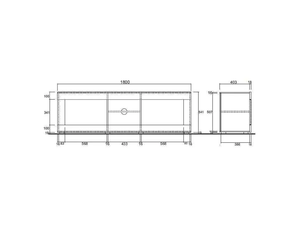 Vente-unique Móvel Para Tv Com Leds E 2 Portas Disponivel Em Branco Lacado - Comete* Promoções Sala