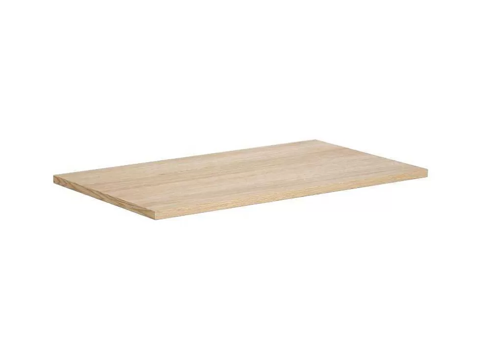 Vente-unique Móvel Suspenso De Casa De Banho Com Lavatório De Pedra, Folha De Carvalho, 80 Cm - Mesliva* Promoções Casa De Banho & Bem-Estar