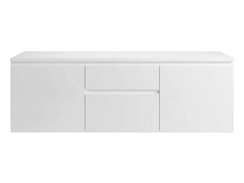 Vente-unique Móvel Suspenso Para Colocar Sob O Lavatório Branco 150 Cm - Jimena Ii* Móvel Para Lavatório