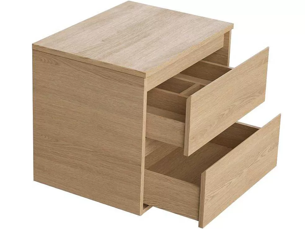 Vente-unique Móvel Suspenso Para Colocar Sob O Lavatório Com Tampo, Folha De Carvalho, 60 Cm - Milipam* Móvel Para Lavatório