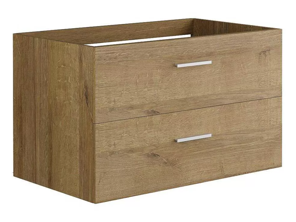 Vente-unique Móvel Suspenso Para Colocar Sob O Lavatório Cor Natural Clara 80 Cm - Kayla* Móvel Para Lavatório