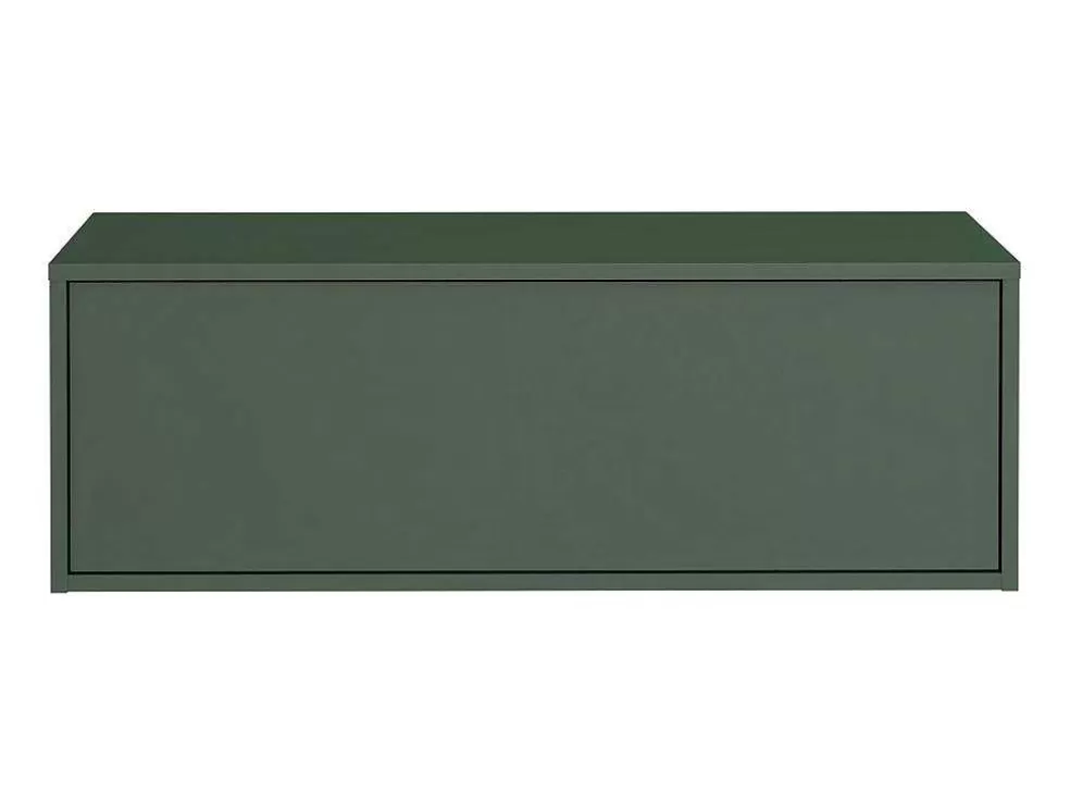 Vente-unique Móvel Suspenso Para Colocar Sob O Lavatório Cor Verde Fosco 94 Cm - Teana Ii* Móvel Para Lavatório