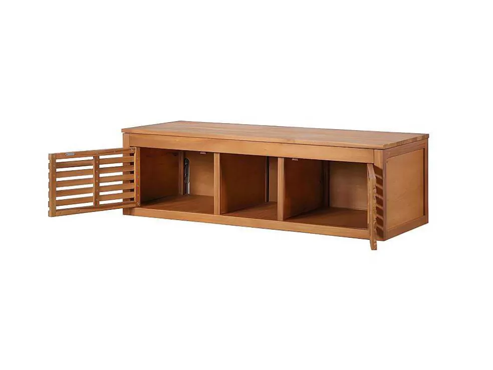 Vente-unique Móvel Suspenso Para Colocar Sob O Lavatório Em Madeira De Acacia De 130 Cm - Penebel* Móvel Para Lavatório
