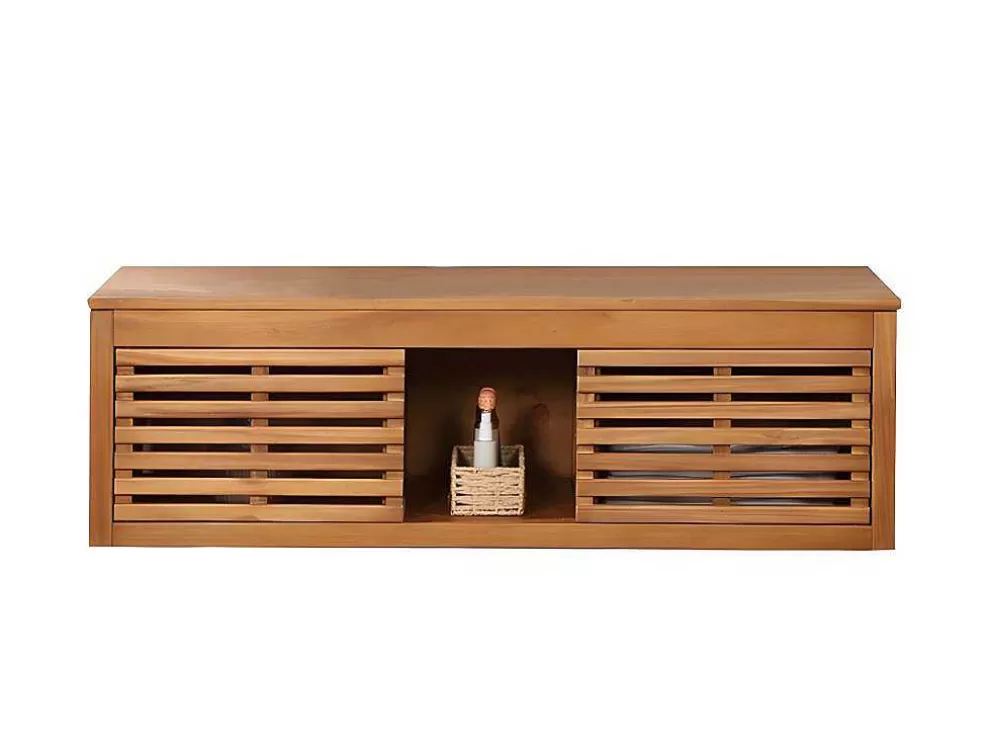 Vente-unique Móvel Suspenso Para Colocar Sob O Lavatório Em Madeira De Acacia De 130 Cm - Penebel* Móvel Para Lavatório