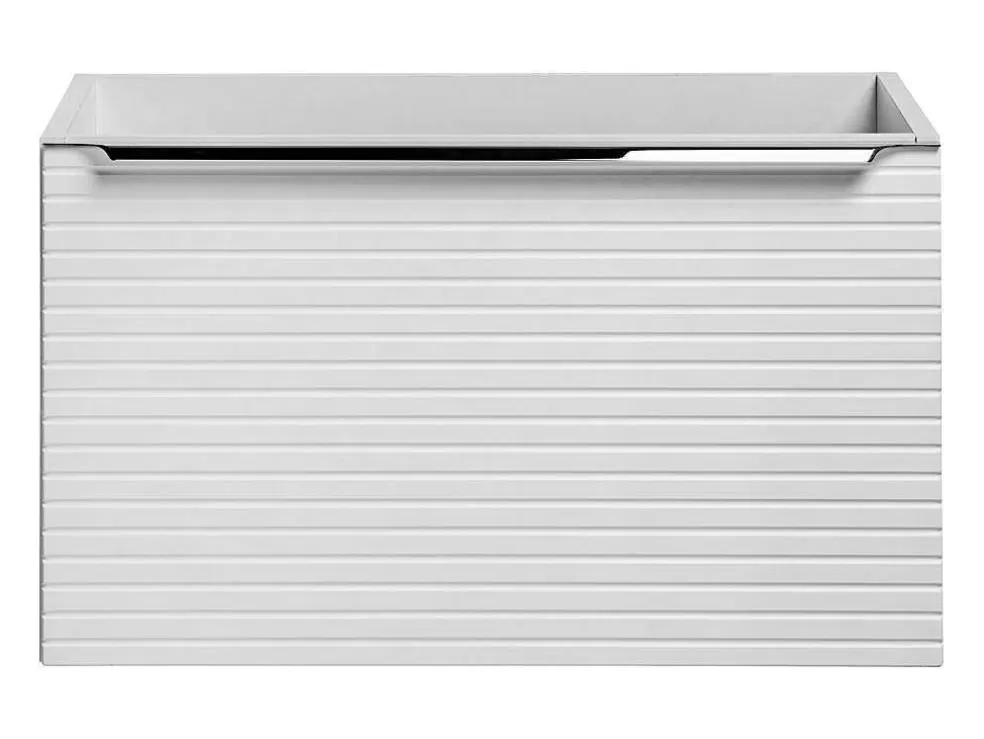 Vente-unique Móvel Suspenso Para Colocar Sob O Lavatório Estriado Branco 60 Cm - Latoma* Móvel Para Lavatório