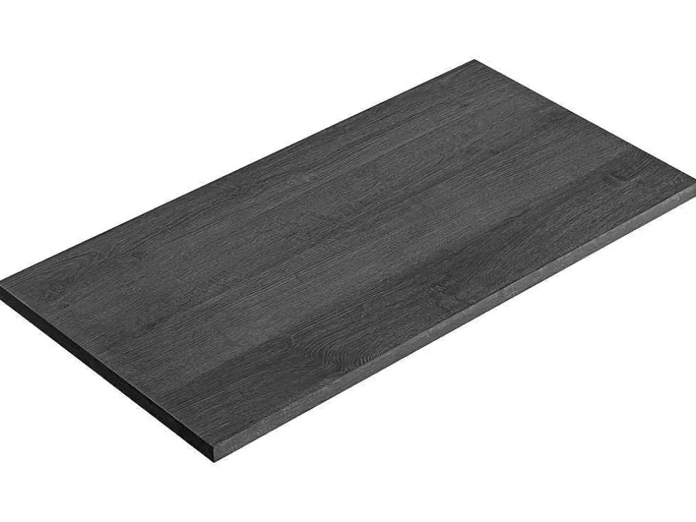 Vente-unique Móvel Suspenso Para Colocar Sob O Lavatório Estriado Branco Com Tampo 120 Cm - Latoma* Móvel Para Lavatório