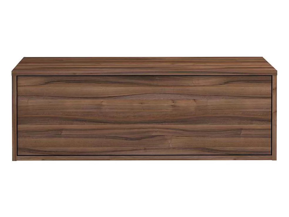 Vente-unique Móvel Suspenso Para Lavatório Cor Natural Escura 94 Cm - Teana Ii* Móvel Para Lavatório