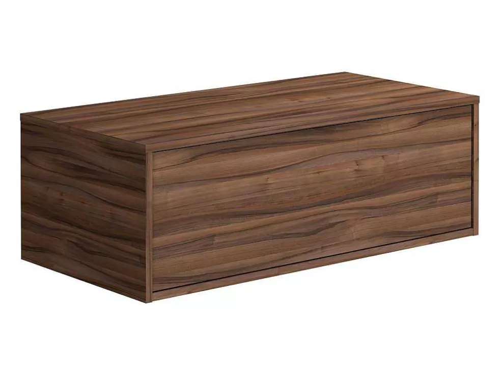 Vente-unique Móvel Suspenso Para Lavatório Cor Natural Escura 94 Cm - Teana Ii* Móvel Para Lavatório