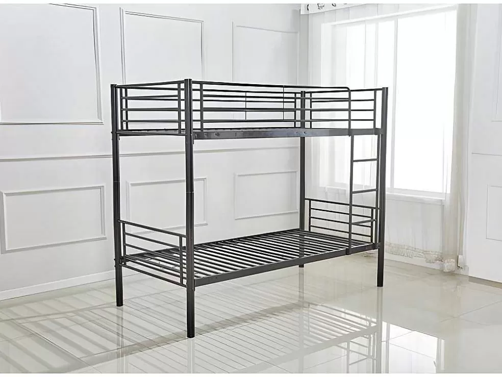 Saldosystocks Oferta: Beliche Duplo Metal 90X190 Cm + 2 Colchões* Cama De Adulto