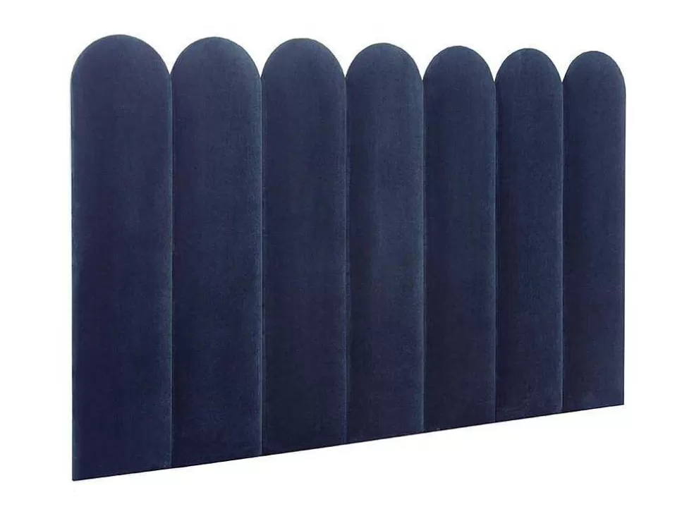 PASCAL MORABITO Paineis De Parede Cabeceira De Cama De 210 Cm Em Veludo Cor Azul - Japi* Cabeceira E Ponte De Cama