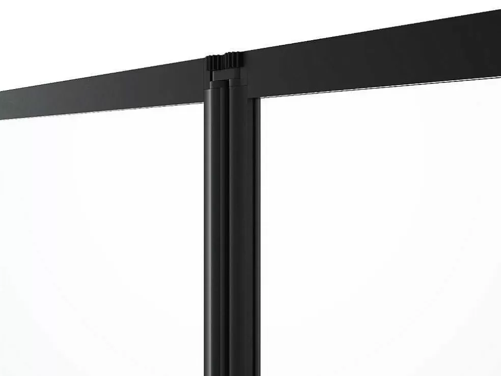 Shower & Design Painel De Banheira Dobravel Em Metal Preto Mate Estilo Atelier 120 X 140 Cm - District* Resguardo De Banheira
