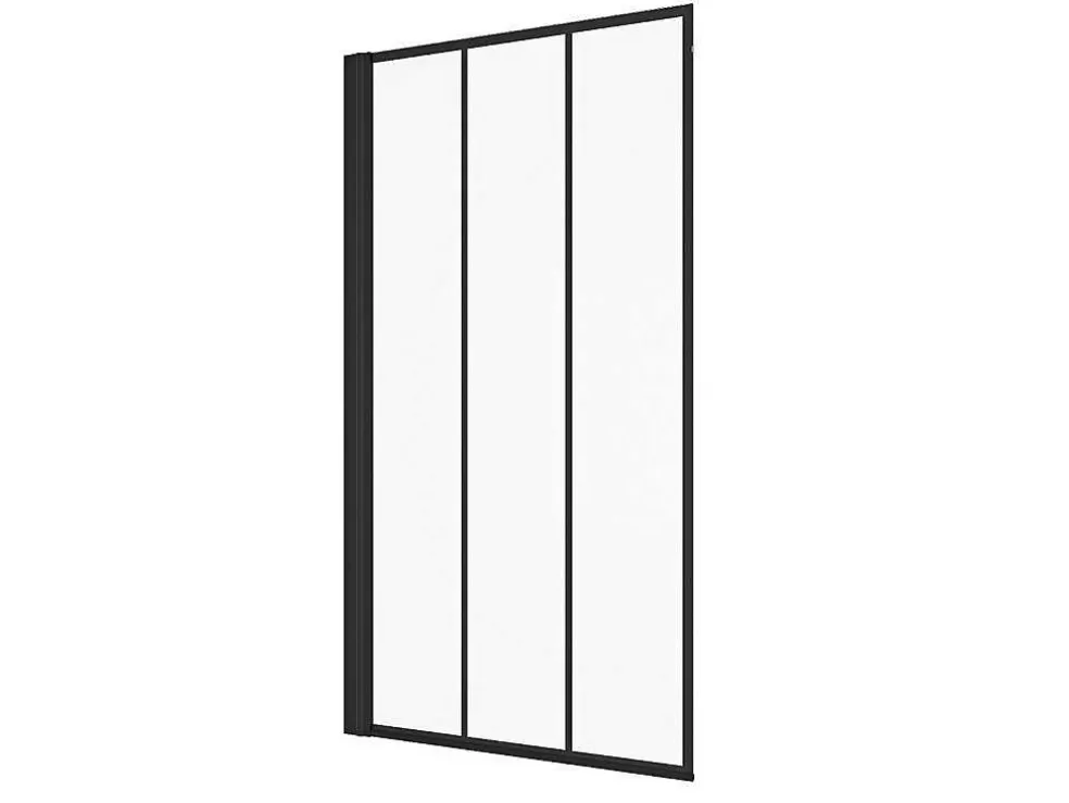 Shower & Design Painel De Banheira Giratorio Preto Mate Visual Atelier 80 X 140 Cm - Dolana* Resguardo De Banheira