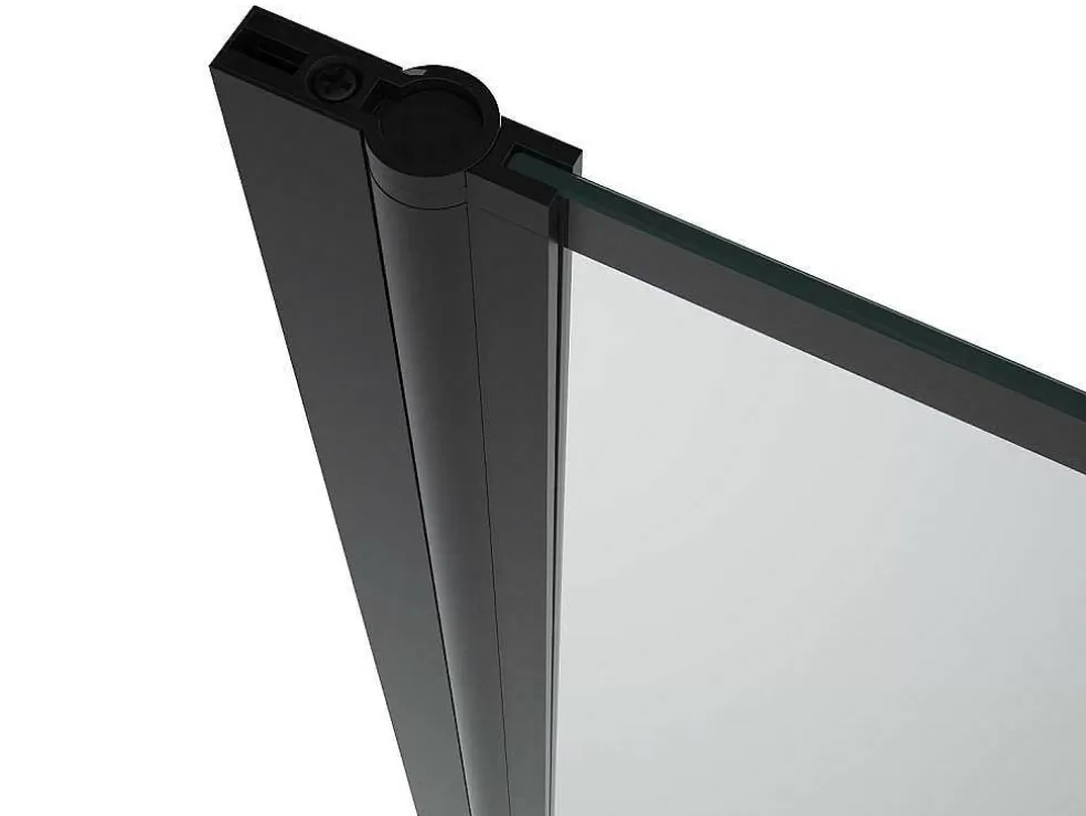 Shower & Design Painel De Banheira Giratorio Preto Mate Visual Atelier 80 X 140 Cm - Dolana* Resguardo De Banheira