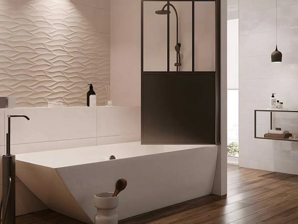 Shower & Design Painel De Banheira Preto Mate Estilo Atelier 80X140 Cm - Urbanik* Resguardo De Banheira