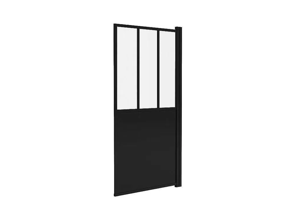 Shower & Design Painel De Banheira Preto Mate Estilo Atelier 80X140 Cm - Urbanik* Resguardo De Banheira