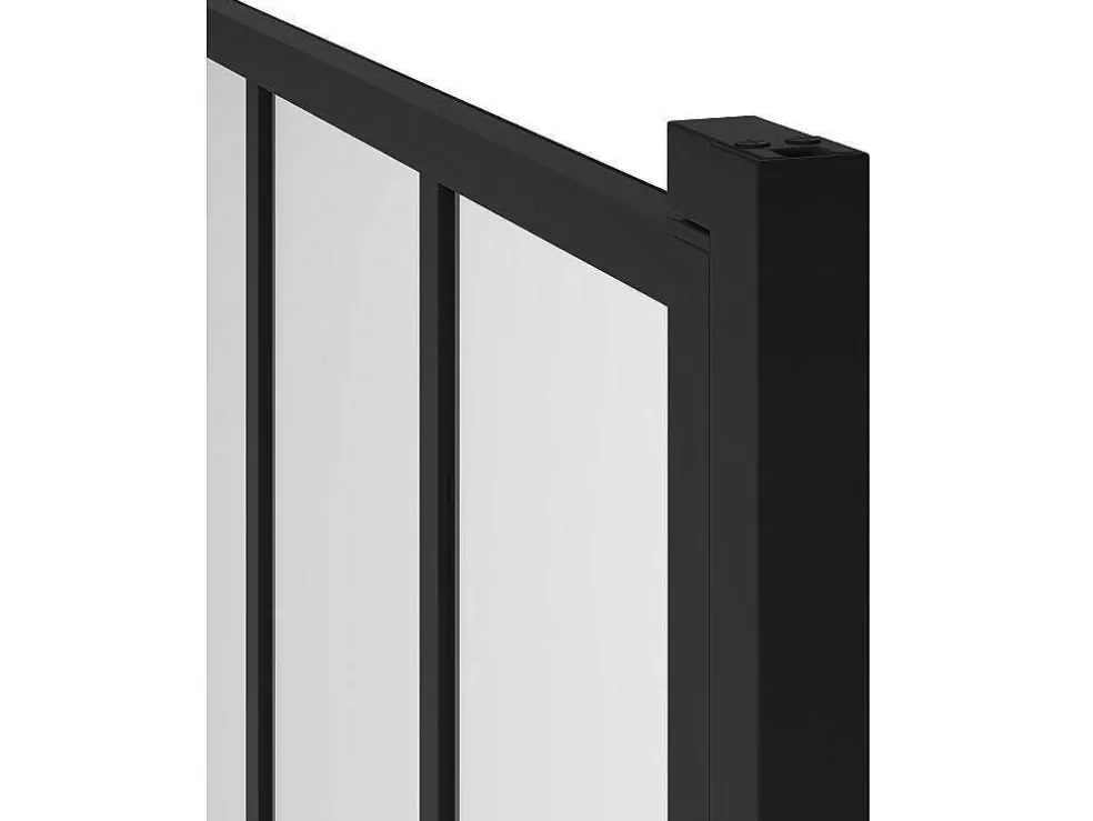 Shower & Design Painel De Banheira Preto Mate Estilo Atelier 80X140 Cm - Urbanik* Resguardo De Banheira