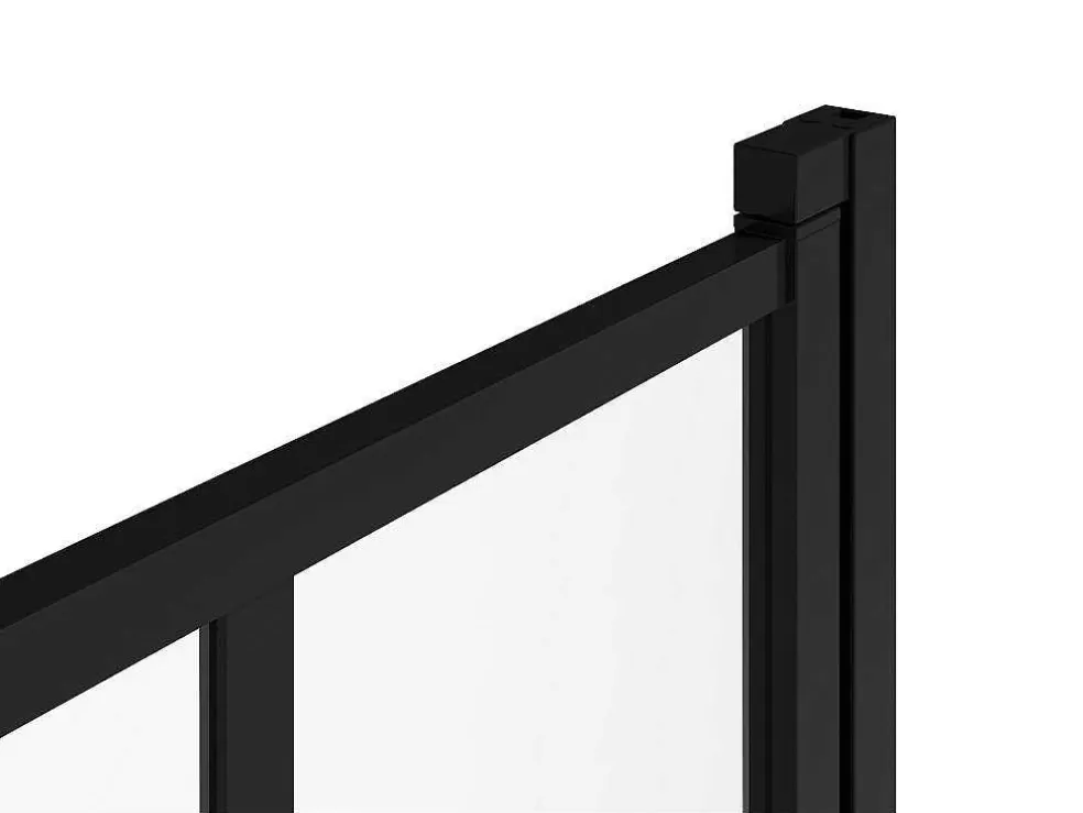 Shower & Design Painel De Banheira Preto Mate Estilo Atelier 80X140 Cm - Urbanik* Resguardo De Banheira