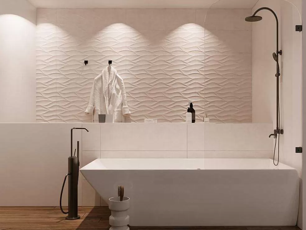 Shower & Design Painel De Banheira Reversivel Com Cantos Arredondados Estilo Industrial 80X140 Cm - Timour* Resguardo De Banheira
