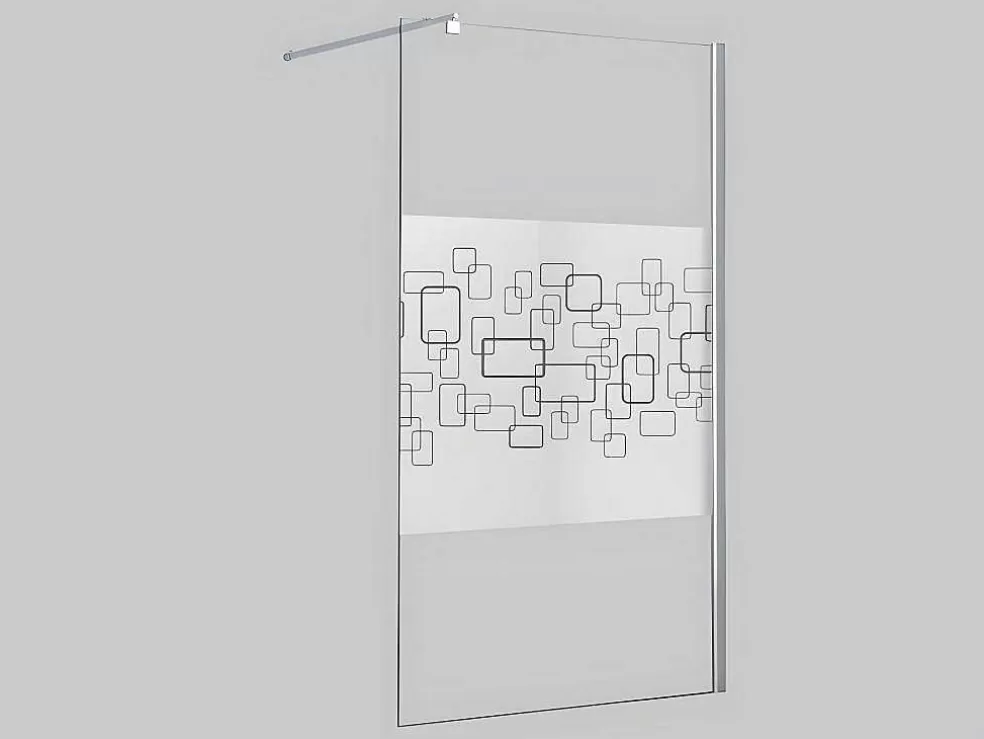 Shower & Design Painel De Duche A Italiana Paulina Ii Serigrafado - 120X190 Cm* Painel De Duche