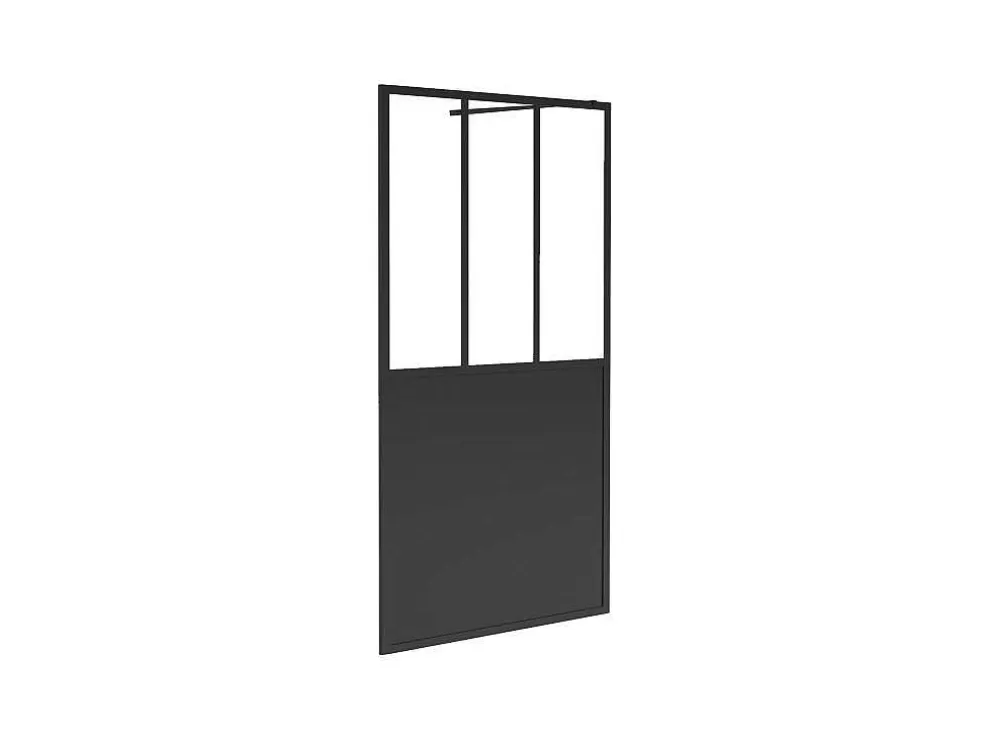 Shower & Design Painel De Duche A Italiana Preto Mate Estilo Atelier 140 X 200 Cm - Urbanik* Painel De Duche
