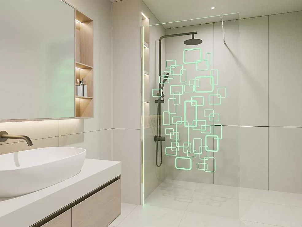 Shower & Design Painel De Duche Bella Com Leds - 120 X 200 Cm* Painel De Duche