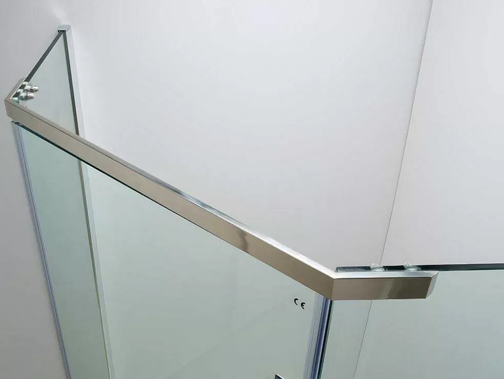 Shower & Design Painel De Duche De Canto Com Porta Batente - Base De Duche Incluida - Ardia - 90 X 90 X185 Cm* Painel De Duche