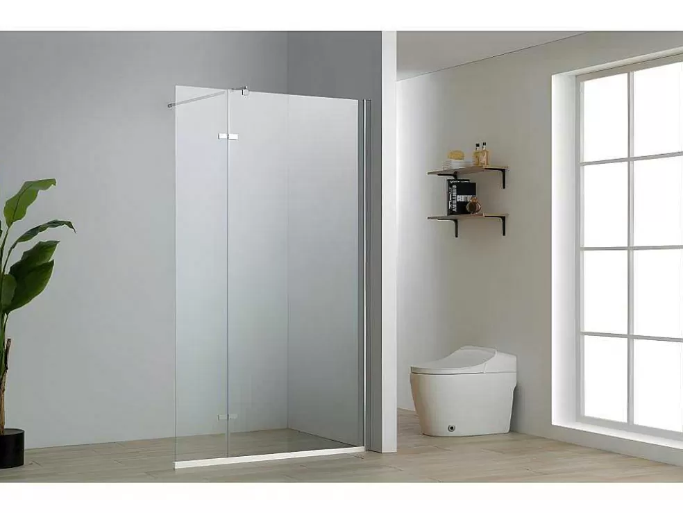 Shower & Design Painel De Duche Estilo Italiano Emilia Com Painel Pivotante - 120 (90+30) X 200 Cm* Painel De Duche