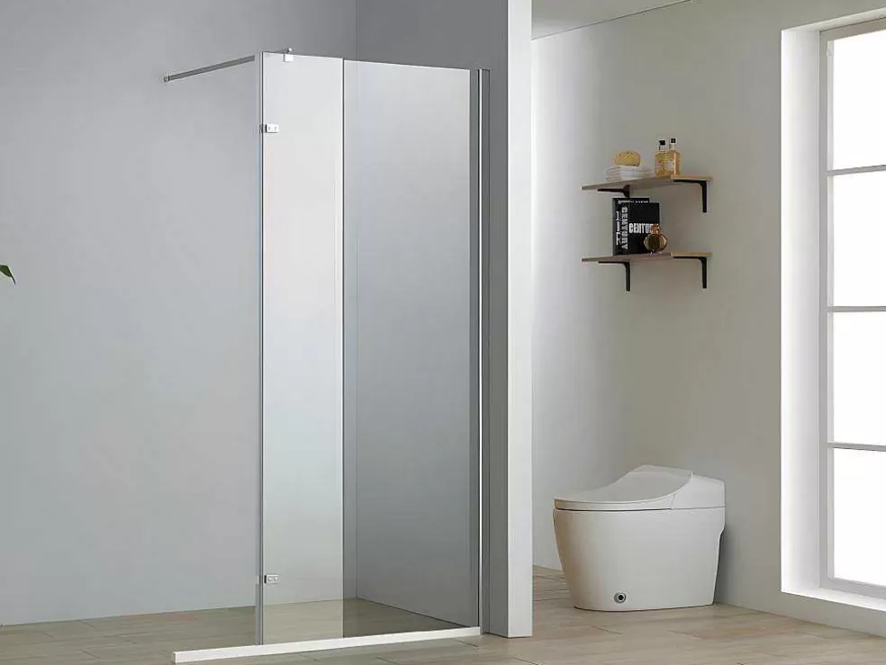Shower & Design Painel De Duche Estilo Italiano Emilia Com Painel Pivotante - 120 (90+30) X 200 Cm* Painel De Duche