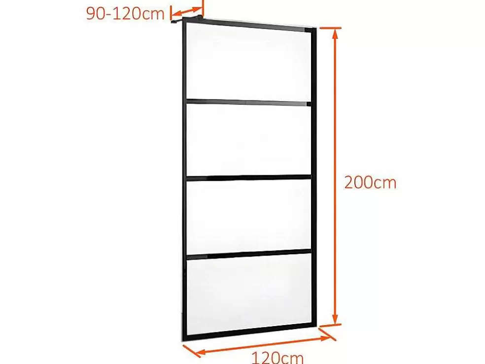 Shower & Design Painel De Duche Estilo Italiano Industrial De 120X200 Cm - Inaya* Painel De Duche