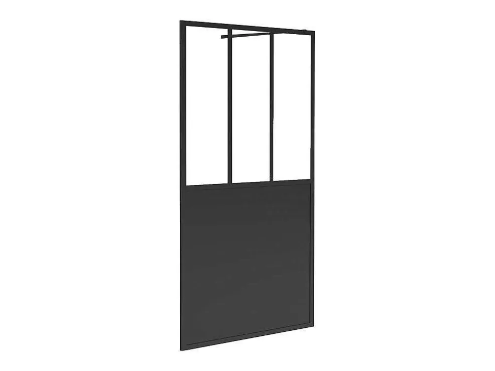 Shower & Design Painel De Duche Estilo Italiano Preto Fosco Estilo Atelier 100X200 Cm - Urbanik* Painel De Duche