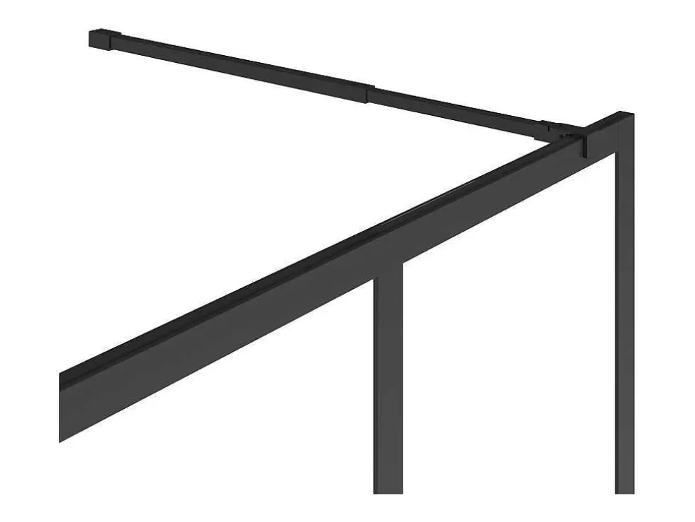 Shower & Design Painel De Duche Estilo Italiano Preto Fosco Estilo Atelier 100X200 Cm - Urbanik* Painel De Duche