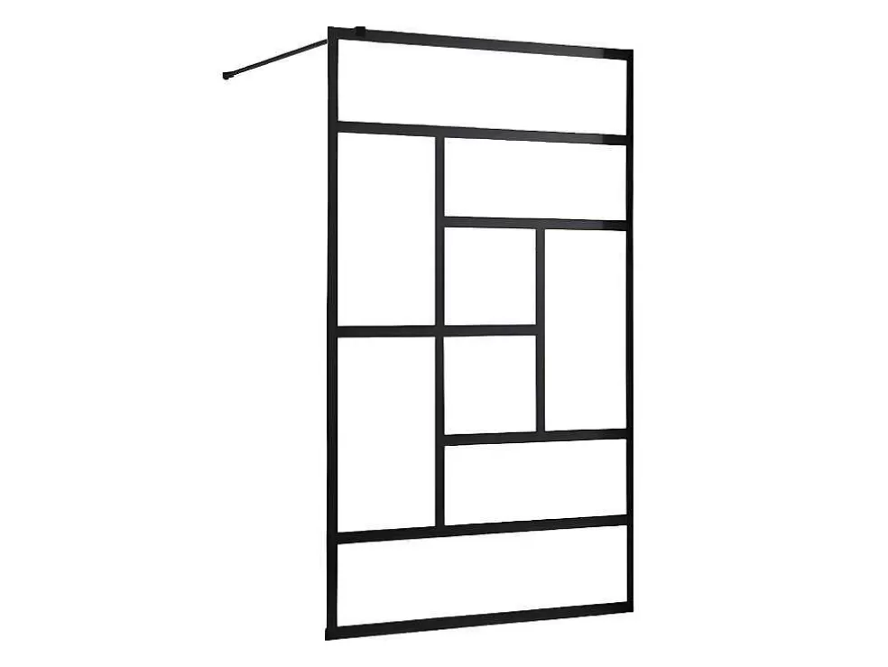 Shower & Design Painel De Duche Italiano Estilo Industrial Sefana - 140X200 Cm - Preto* Painel De Duche