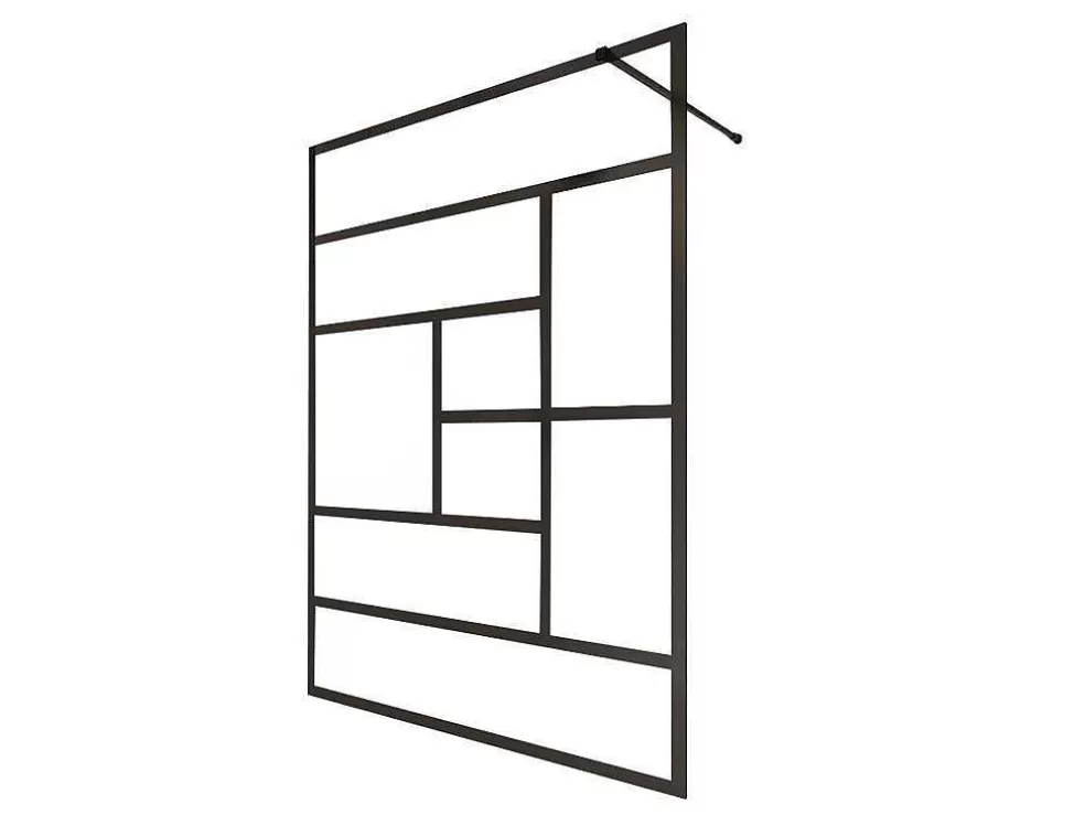 Shower & Design Painel De Duche Italiano Estilo Industrial Sefana - 140X200 Cm - Preto* Painel De Duche