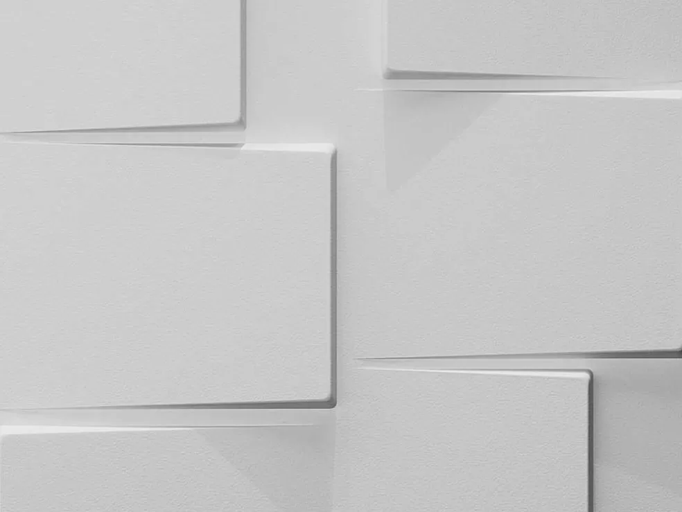 Vente-unique Painel De Parede 3D Brick Para Pintar - Pack De 3M - Lote De 12 Pecas* Painel De Parede
