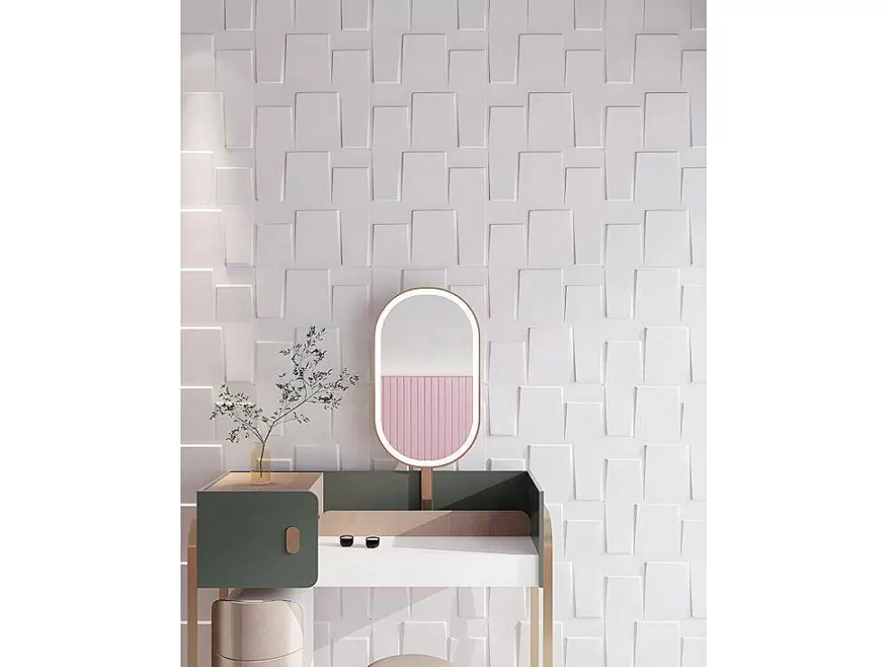 Vente-unique Painel De Parede 3D Brick Para Pintar - Pack De 3M - Lote De 12 Pecas* Painel De Parede