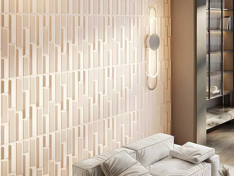 Vente-unique Painel De Parede 3D Great Para Pintar - Pack De 3M - Conjunto De 6 Pecas* Painel De Parede