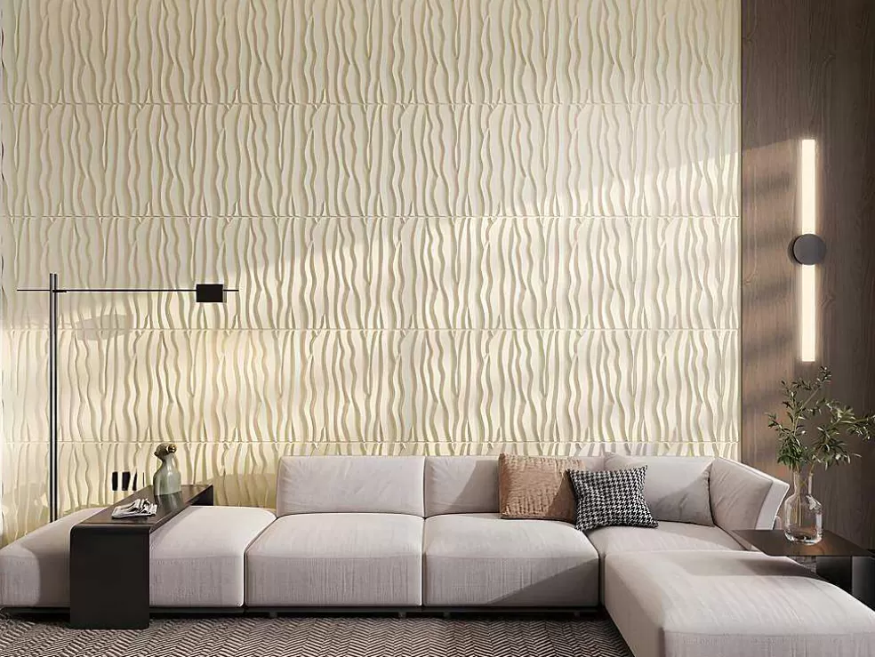 Vente-unique Painel De Parede 3D Hyppos Para Pintar - Pack De 3M - Lote De 6 Pecas* Painel De Parede